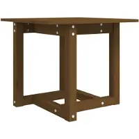 vidaXL Salontafel 50x50x45 cm massief grenenhout honingbruin