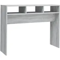 vidaXL Wandtafel 105x30x80 cm bewerkt hout grijs sonoma eikenkleurig