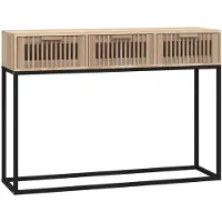vidaXL Wandtafel 105x30x75 cm bewerkt hout en ijzer