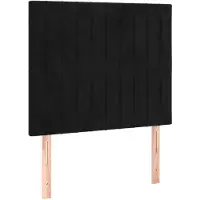 vidaXL Hoofdbord zwart 90x5x118/128 cm fluweel