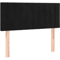 vidaXL Hoofdbord 100x5x78/88 cm fluweel zwart