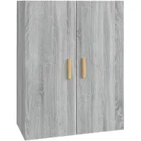 vidaXL Bovenkast 69,5x34x90 cm grijs sonoma eikenkleurig