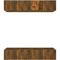 vidaXL Tv-meubelen 4 st 80x30x30 cm bewerkt hout gerookt eikenkleur