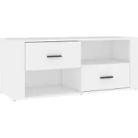 vidaXL Tv-meubel 100x35x40 cm bewerkt hout wit