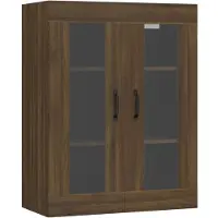 vidaXL Bovenkast 69,5x34x90 cm bruin eikenkleur