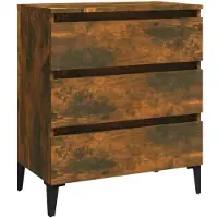 vidaXL Dressoir 60x35x69 cm bewerkt hout gerookt eikenkleurig