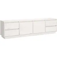 vidaXL Tv-meubel 176x37x47,5 cm massief grenenhout wit