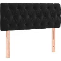 vidaXL Hoofdbord 100x7x78/88 cm fluweel zwart