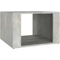 vidaXL Nachtkastje 57x55x36 cm bewerkt hout betongrijs