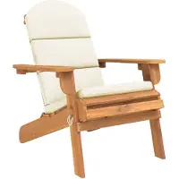 vidaXL Tuinstoel Adirondack met kussens massief acaciahout