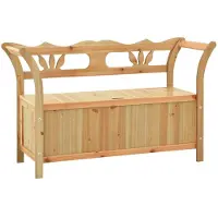 vidaXL Bankje 107x45x75,5 cm massief vurenhout