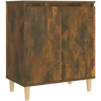 vidaXL Dressoir 60x35x70 cm bewerkt hout gerookt eikenkleurig
