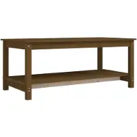 Super Merchant Salontafel 110x55x45 cm massief grenenhout honingbruin