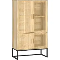 vidaXL Hoge kast 70x35x125 cm bewerkt hout