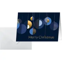 Sigel Kerstkaart 21,1 x 15,1 cm Blauw, goud 25 Stuks