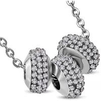 Montebello Ketting Leersia Grey - 316L Staal - 3x Bedel 5x10mm - 42cm