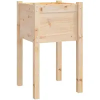 vidaXL Plantenbak 50x50x70 cm massief grenenhout