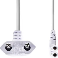 Nedis Voedingskabel | Eurostekker - IEC-320-C7 | 2,0 m | Wit