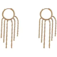 Go Dutch Label Oorhangers fringe ring Goud