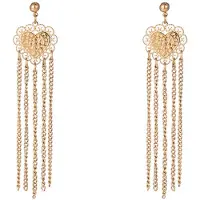 Go Dutch Label Oorknoppen love fringe Goud