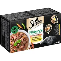 Sheba 1x Multipack Nature's Collection in saus 12x85 g Gevogelte variatie