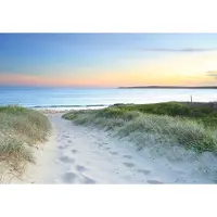 Consalnet Fotobehang - Duinen - Zand - Zee - Vliesbehang - (208 x 146 cm)