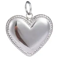 Go Dutch Label Hanger big heart Zilver