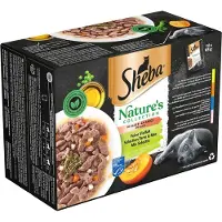 Sheba 2x - Nature's Collection - Kattenvoer natvoer- Kip & Kalkoen & Tonijn & Zalm in saus - (24x85g)