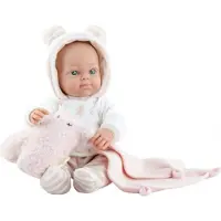 Paola Reina Minipikolines babypop licht meisje met kledij en dekentje 32cm