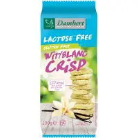 Damhert Witte Chocoladetablet Crisp Lactosevrij 100 gr