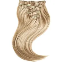 Rapunzel of sweden Classic Clip-ins Straight / Medium Volume / 7 pieces M7.3/10.8 Cendre Ash Blonde Mix 40 cm Hair extensions 100 g