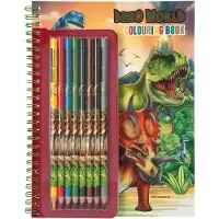 Dino World - Dino World kleurboek met kleurpotloden