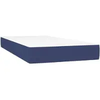 vidaXL Pocketveringmatras medium 90x190x20 cm stof blauw