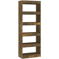 vidaXL Boekenkast/kamerscherm 60x30x166 cm spaanplaat gerookt eiken