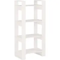 vidaXL Boekenkast/kamerscherm 60x35x125 cm massief hout wit