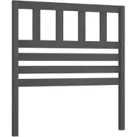 vidaXL Hoofdbord 96x4x100 cm massief grenenhout grijs