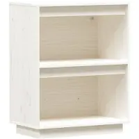 vidaXL Wandkast 60x34x75 cm massief grenenhout wit
