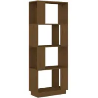 vidaXL Boekenkast/kamerscherm 51x25x132 cm grenenhout honingbruin