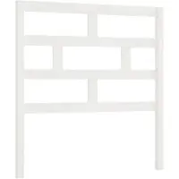 vidaXL Hoofdbord 96x4x100 cm massief grenenhout wit