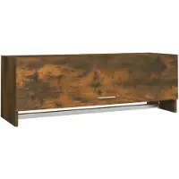 vidaXL Kledingkast 100x32,5x35 cm bewerkt hout gerookt eikenkleurig