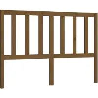 vidaXL Hoofdbord 146x4x100 cm massief grenenhout honingbruin