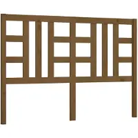 vidaXL Hoofdbord 146x4x100 cm massief grenenhout honingbruin