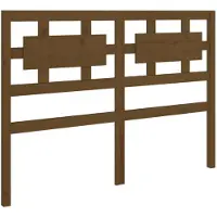 vidaXL Hoofdbord 205,5x4x100 cm massief grenenhout honingbruin