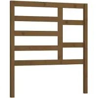 vidaXL Hoofdbord 106x4x104 cm massief grenenhout honingbruin