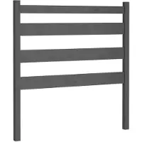 vidaXL Hoofdbord 96x4x100 cm massief grenenhout grijs