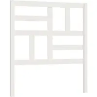 vidaXL Hoofdbord 81x4x104 cm massief grenenhout wit