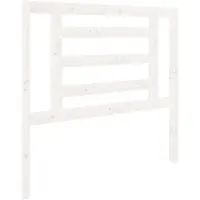 vidaXL Hoofdbord 96x4x100 cm massief grenenhout wit