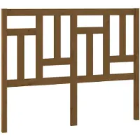 vidaXL Hoofdbord 125,5x4x100 cm massief grenenhout honingbruin