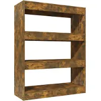 vidaXL Boekenkast/kamerscherm 80x30x103 cm bewerkt hout gerookt eiken
