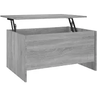 vidaXL Salontafel 80x55,5x41,5 cm bewerkt hout grijs sonoma eikenkleur